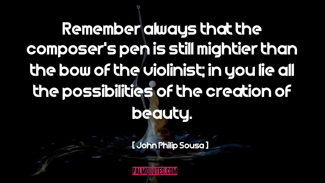 Violinist quotes by John Philip Sousa
