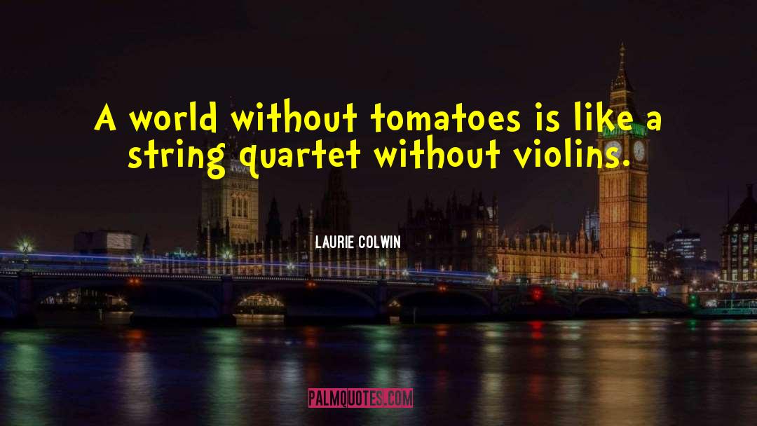 Violins quotes by Laurie Colwin