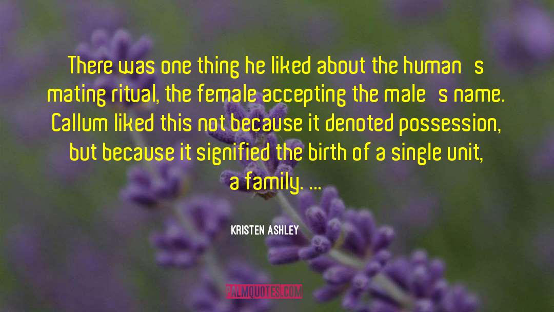 Virgin Birth quotes by Kristen Ashley