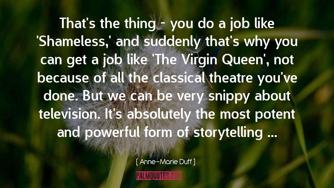 Virgin quotes by Anne-Marie Duff