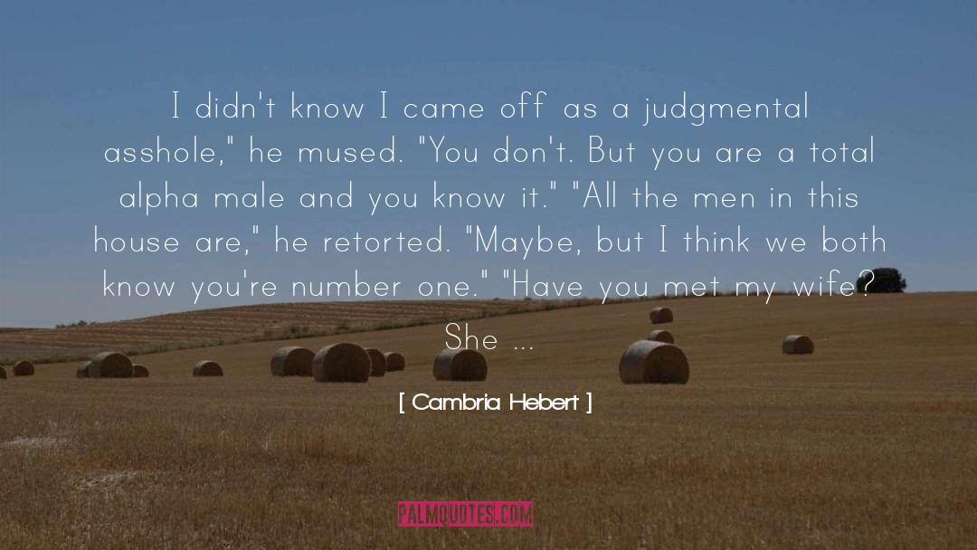 Virgin Wife quotes by Cambria Hebert