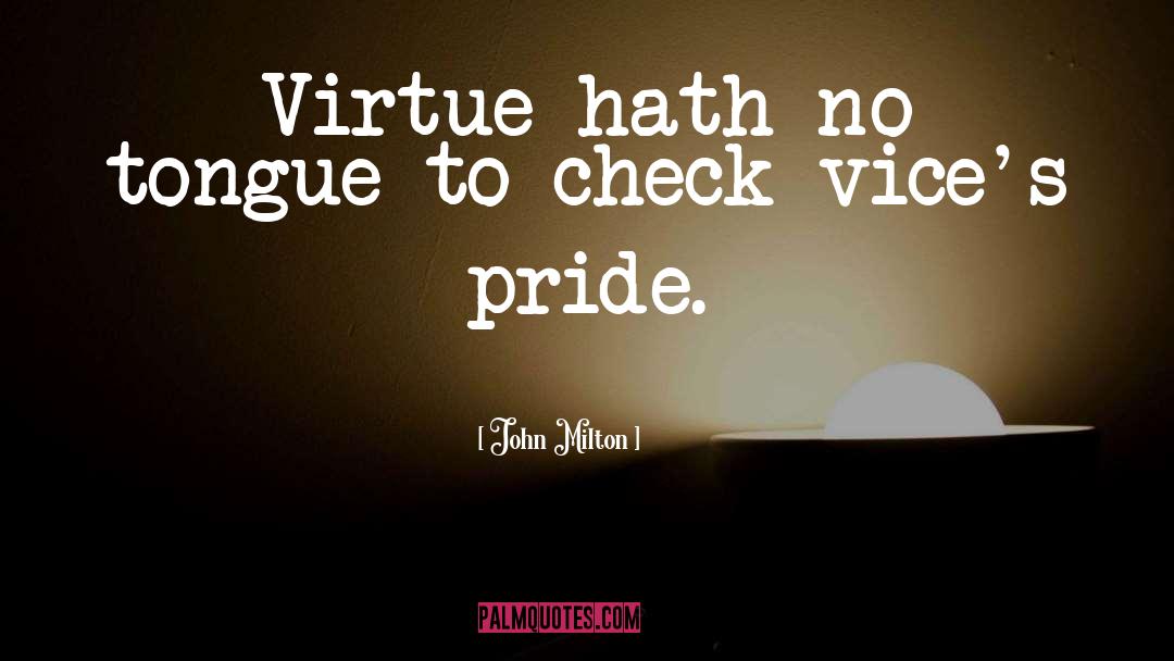 Virtue quotes by John Milton