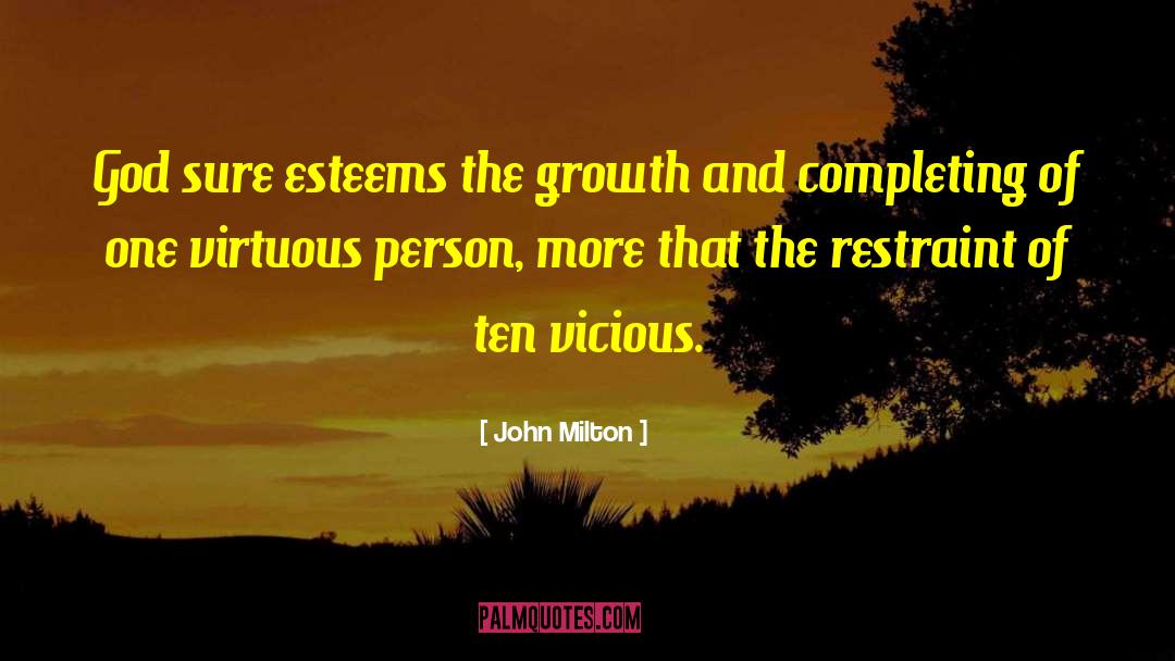 Virtuous Person quotes by John Milton