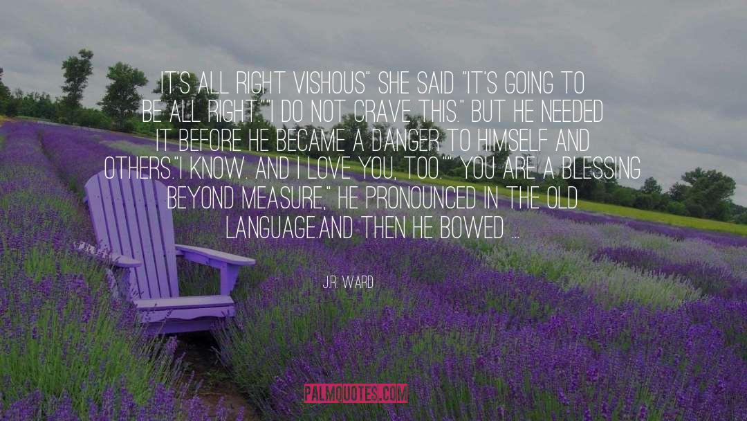 Vishous quotes by J.R. Ward