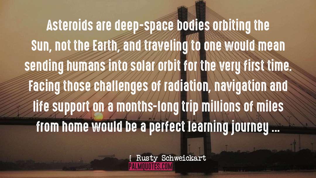 Vision Facing Challenges quotes by Rusty Schweickart