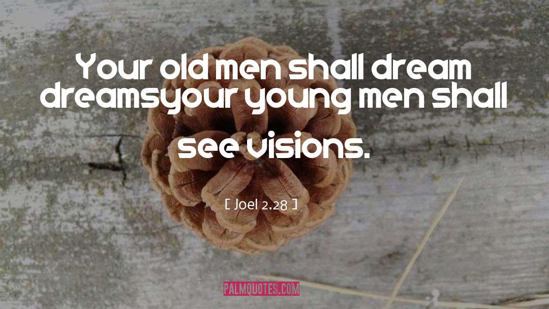 Visions Hallucinations quotes by Joel 2.28