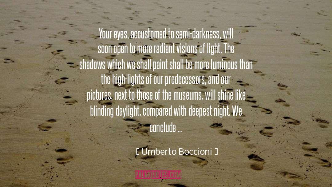 Visions Hallucinations quotes by Umberto Boccioni