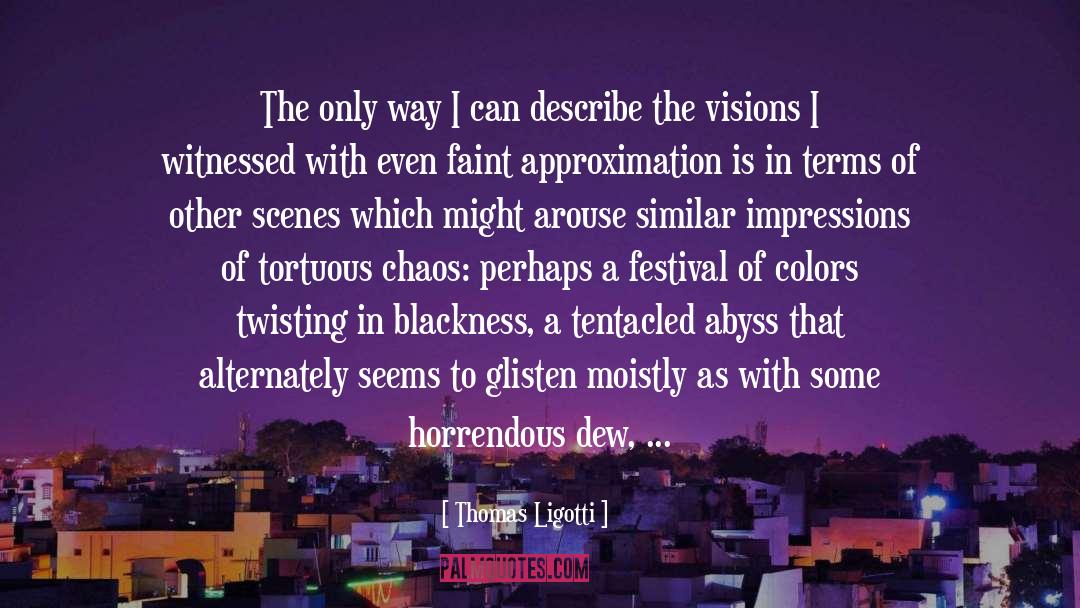 Visions quotes by Thomas Ligotti