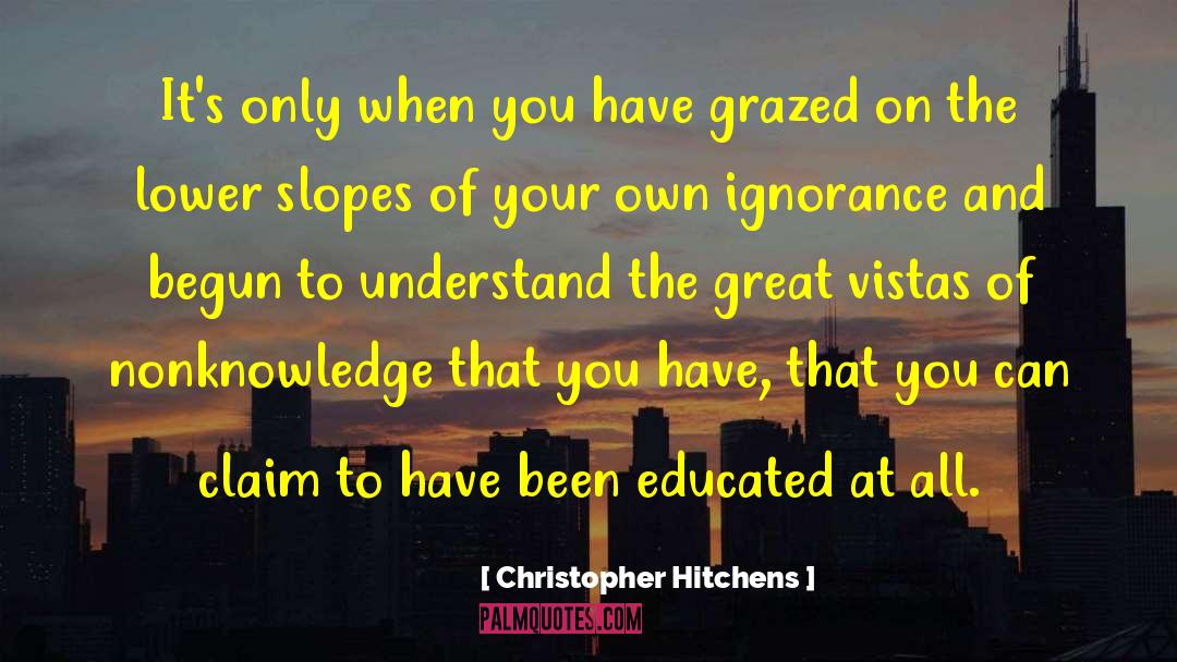 Vistas quotes by Christopher Hitchens