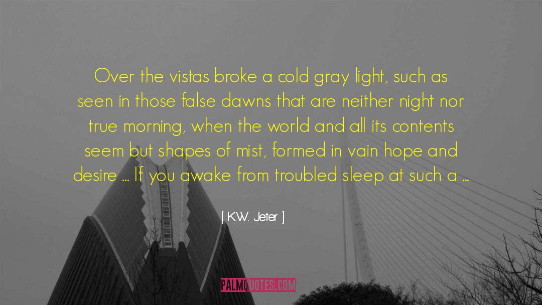 Vistas quotes by K.W. Jeter