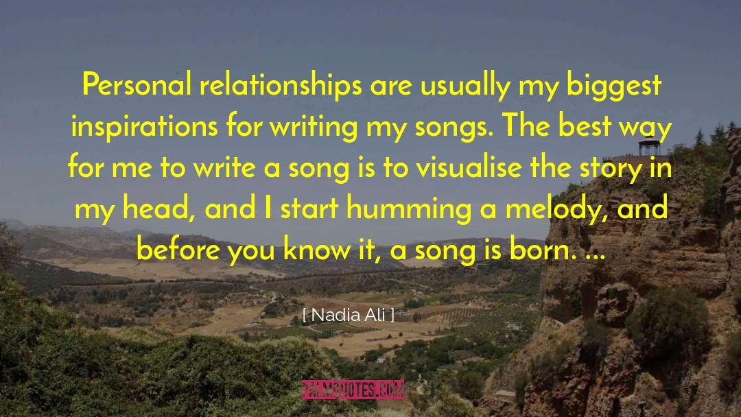 Visualise quotes by Nadia Ali