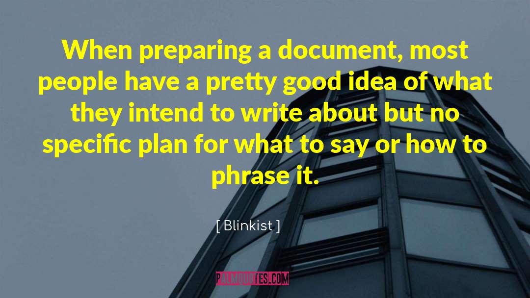 Visualizer Document quotes by Blinkist