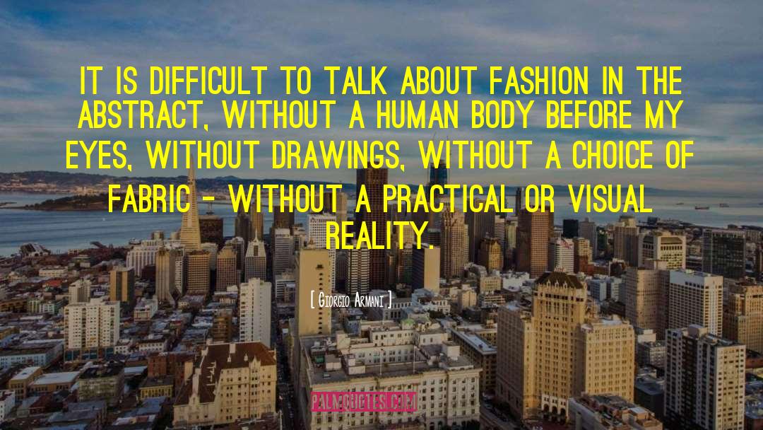 Visuals quotes by Giorgio Armani