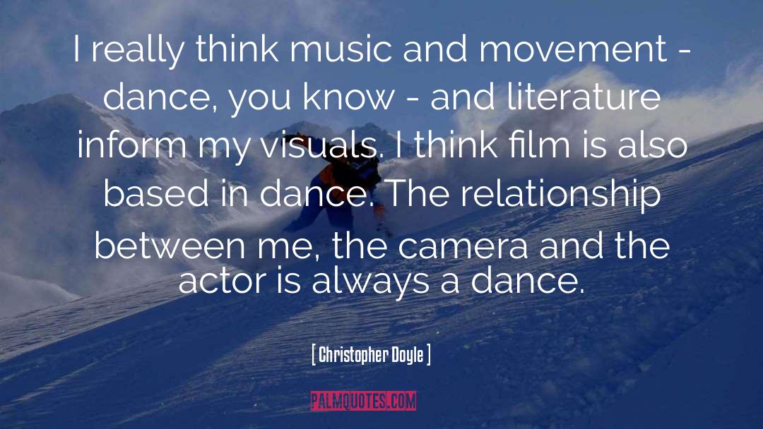 Visuals quotes by Christopher Doyle