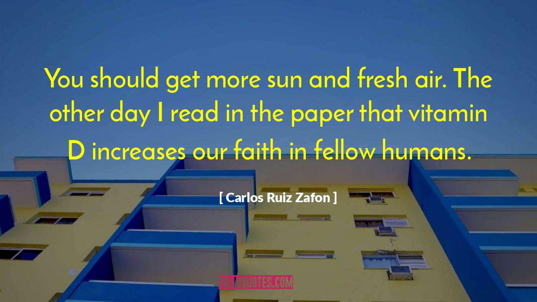 Vitamin D quotes by Carlos Ruiz Zafon