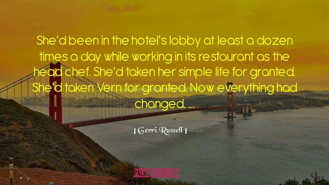 Vivace Restaurant quotes by Gerri Russell