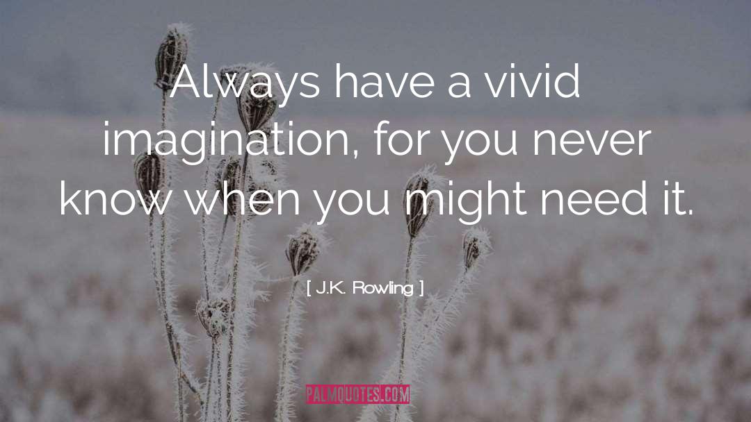 Vivid Imagination quotes by J.K. Rowling