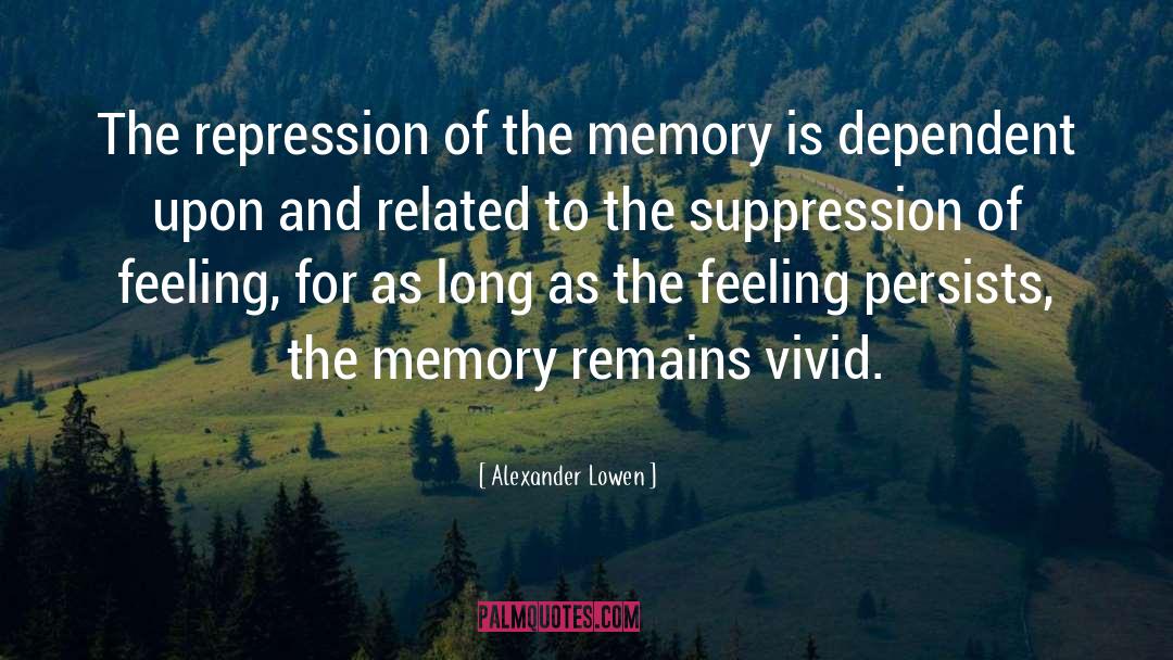 Vivid Memories quotes by Alexander Lowen