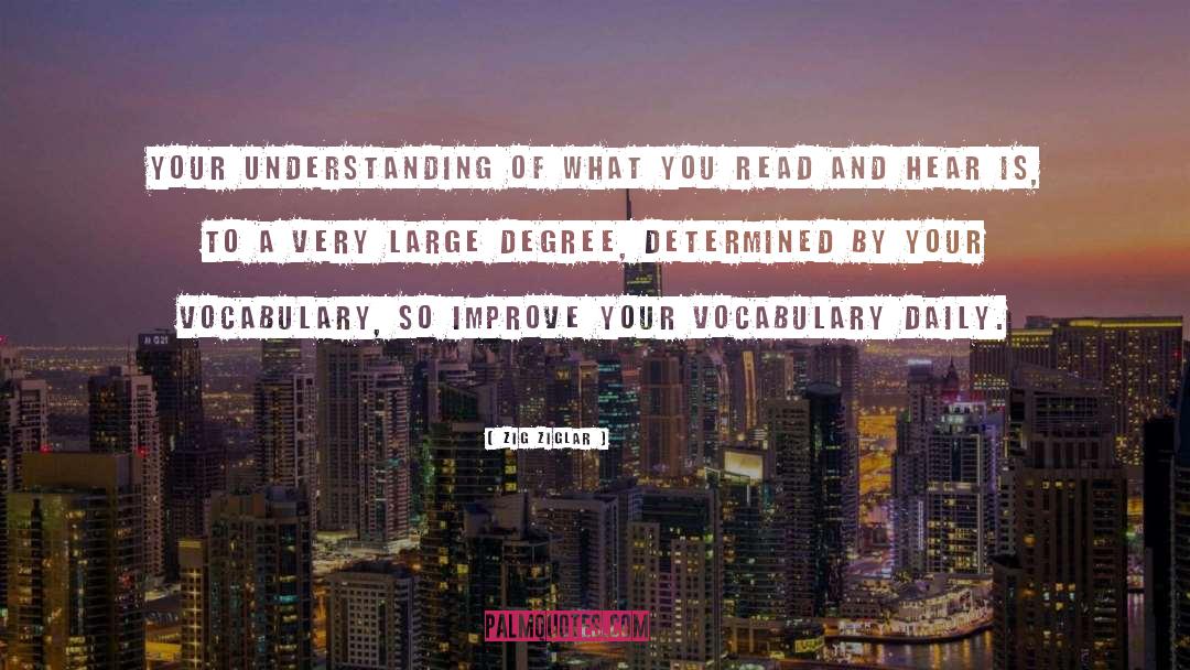 Vocabulary quotes by Zig Ziglar