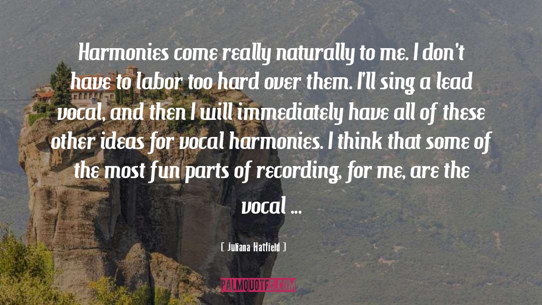 Vocal quotes by Juliana Hatfield