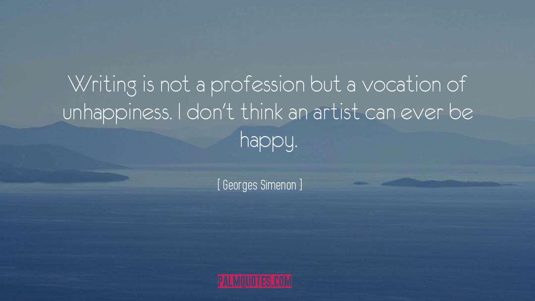 Vocation Discernment quotes by Georges Simenon