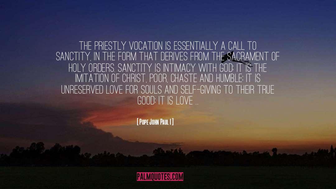 Vocation For Priesthood quotes by Pope John Paul I