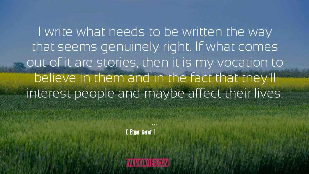 Vocation quotes by Etgar Keret