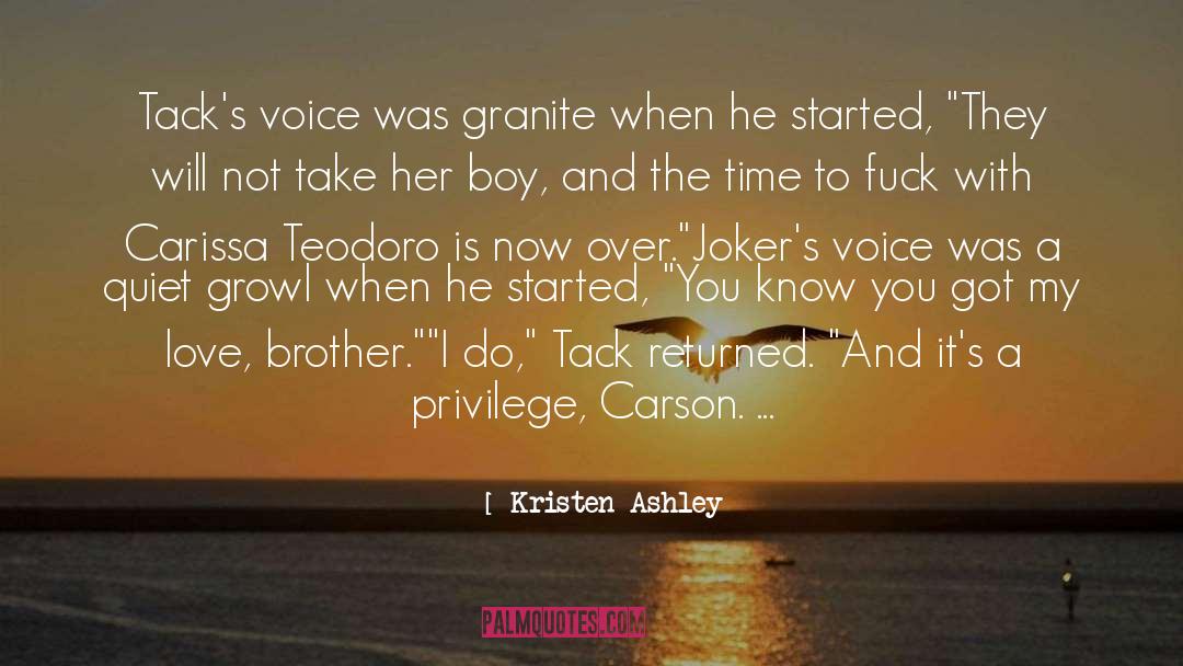 Voice Medicine quotes by Kristen Ashley