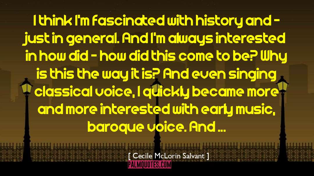 Voice Singing quotes by Cecile McLorin Salvant