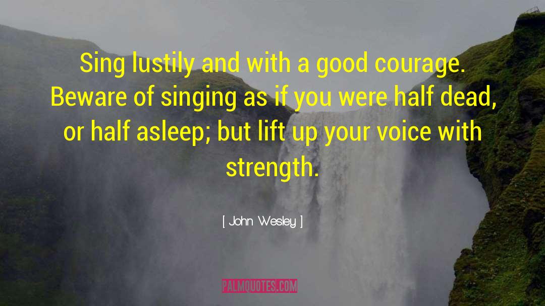 Voice Singing quotes by John Wesley