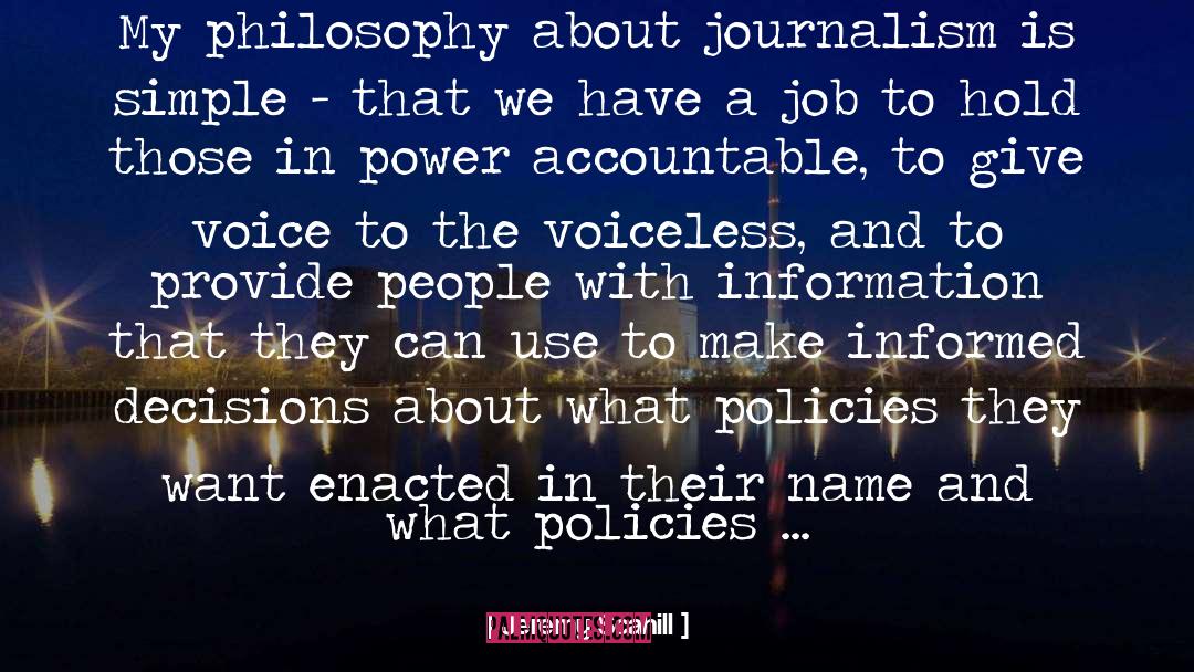 Voiceless quotes by Jeremy Scahill