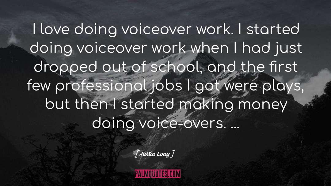 Voiceover quotes by Justin Long