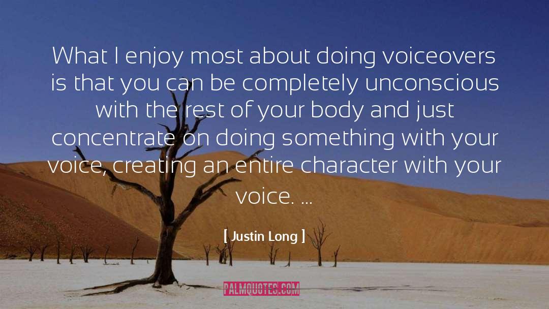 Voiceovers quotes by Justin Long