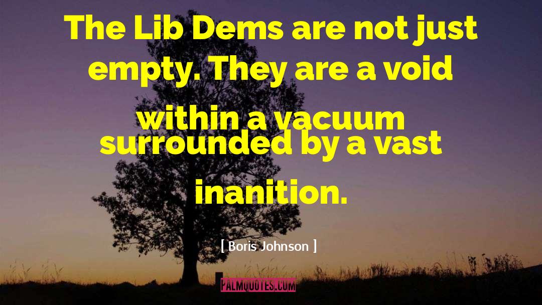 Void Within quotes by Boris Johnson