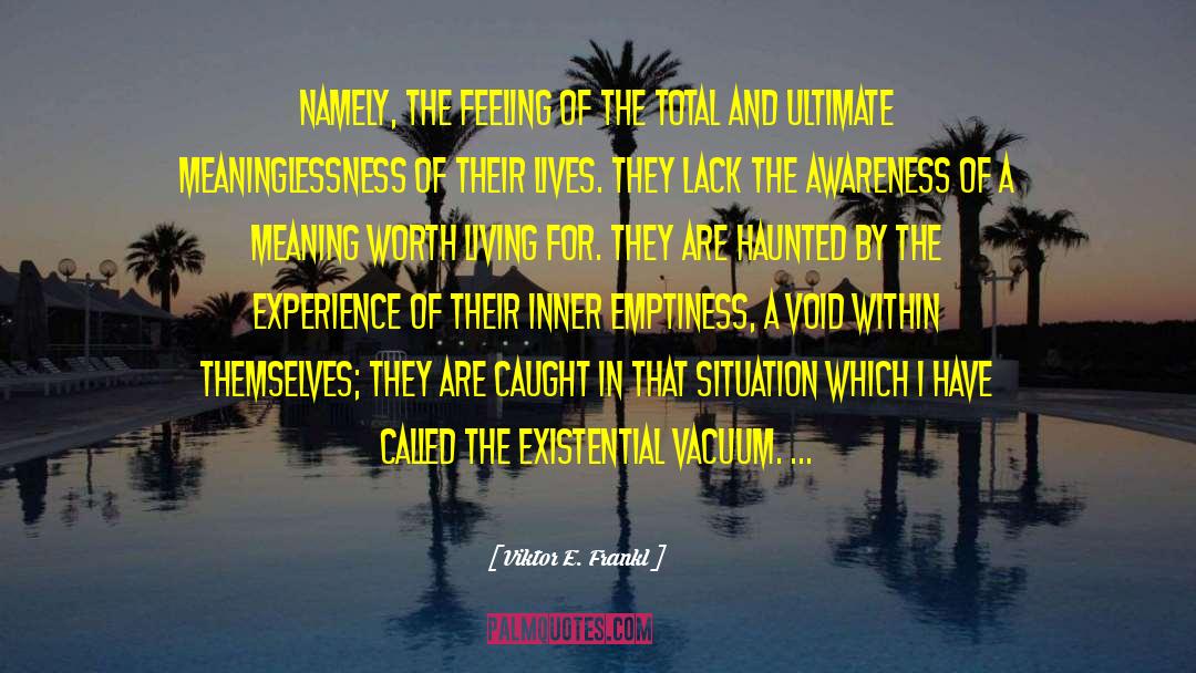 Void Within quotes by Viktor E. Frankl