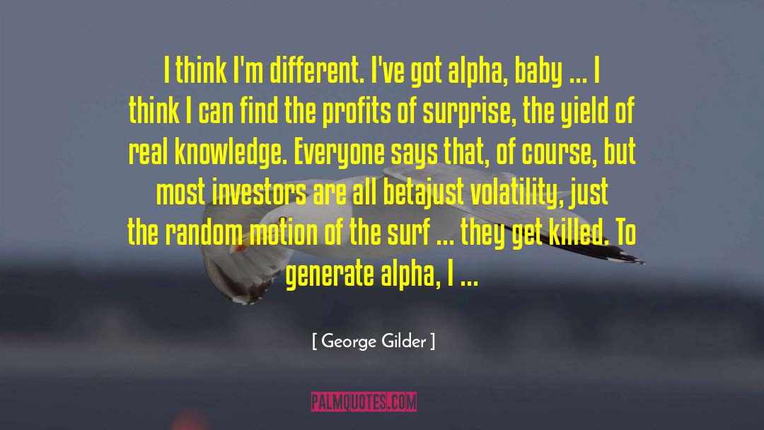 Volatility quotes by George Gilder