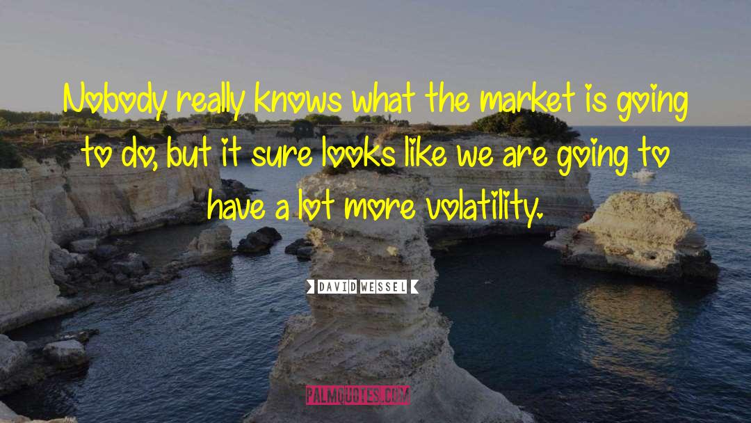 Volatility quotes by David Wessel