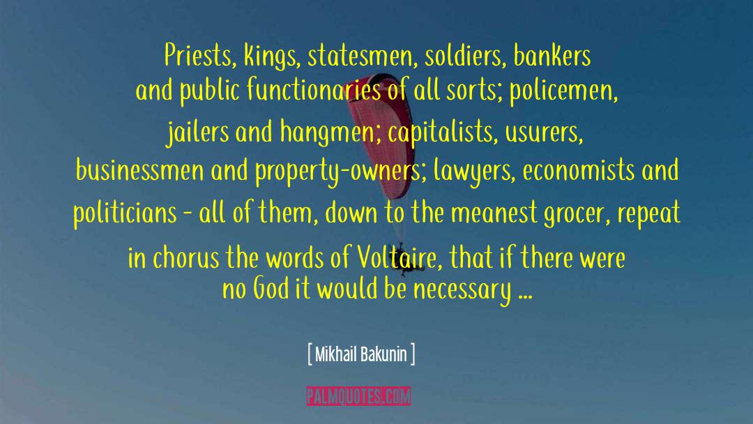 Voltaire Letter quotes by Mikhail Bakunin
