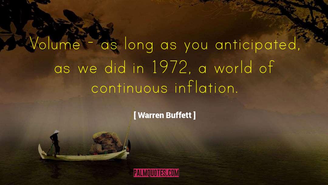 Volume Shock quotes by Warren Buffett