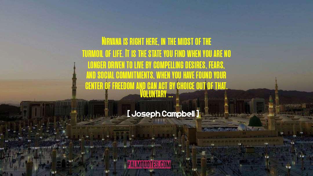 Voluntary Action quotes by Joseph Campbell