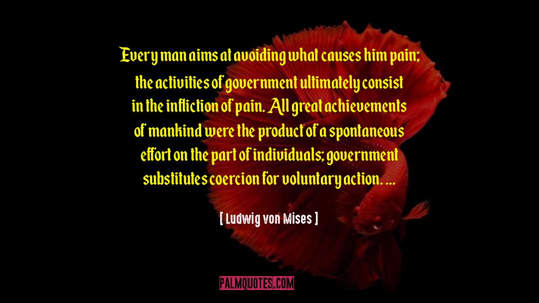 Voluntary Action quotes by Ludwig Von Mises