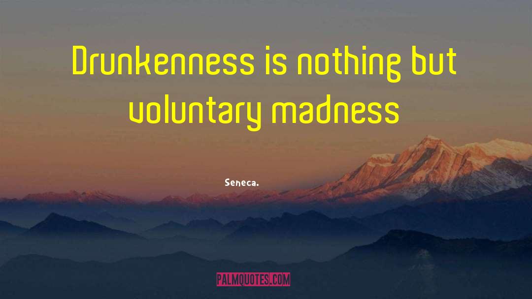 Voluntary Madness quotes by Seneca.