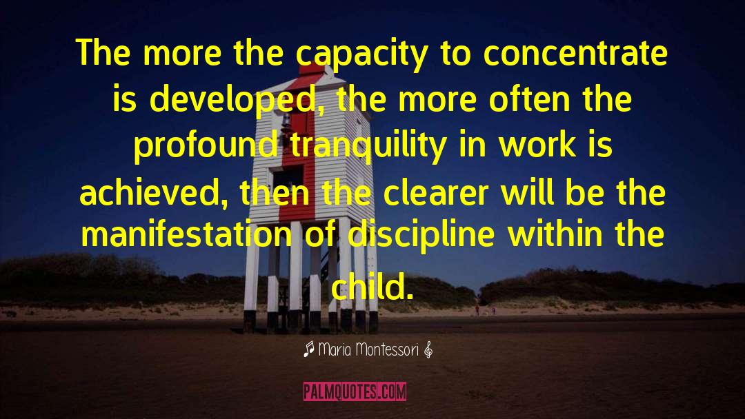 Voluntary Work Discipline quotes by Maria Montessori