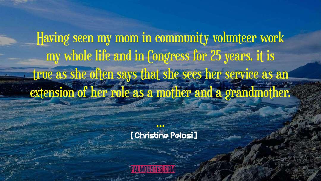 Volunteer Work quotes by Christine Pelosi