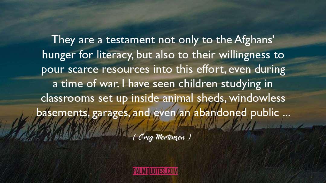 Volunteered To Go To War quotes by Greg Mortenson