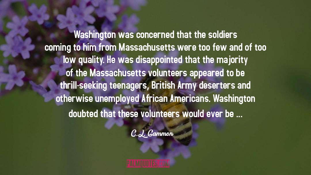 Volunteers quotes by C.L. Gammon