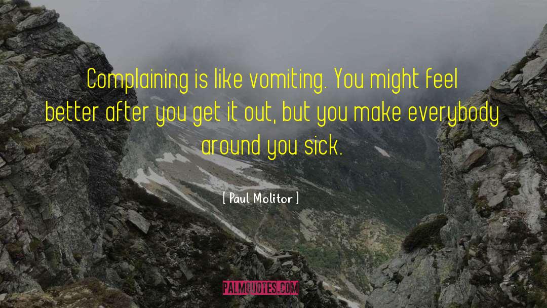 Vomiting quotes by Paul Molitor