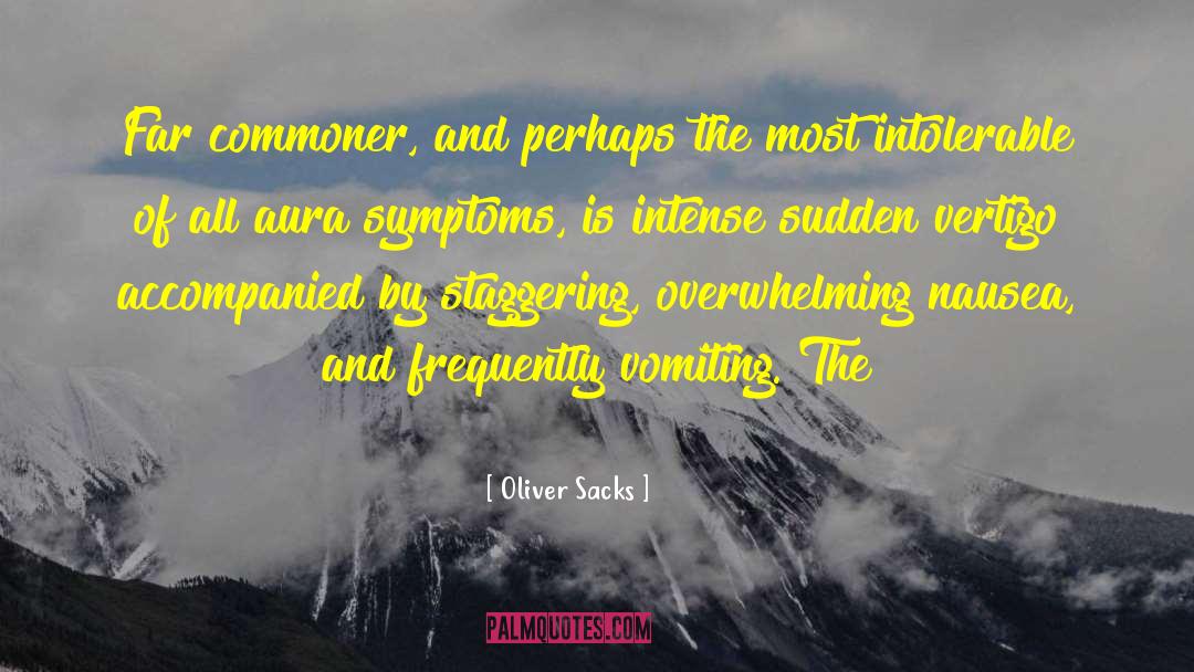 Vomiting quotes by Oliver Sacks