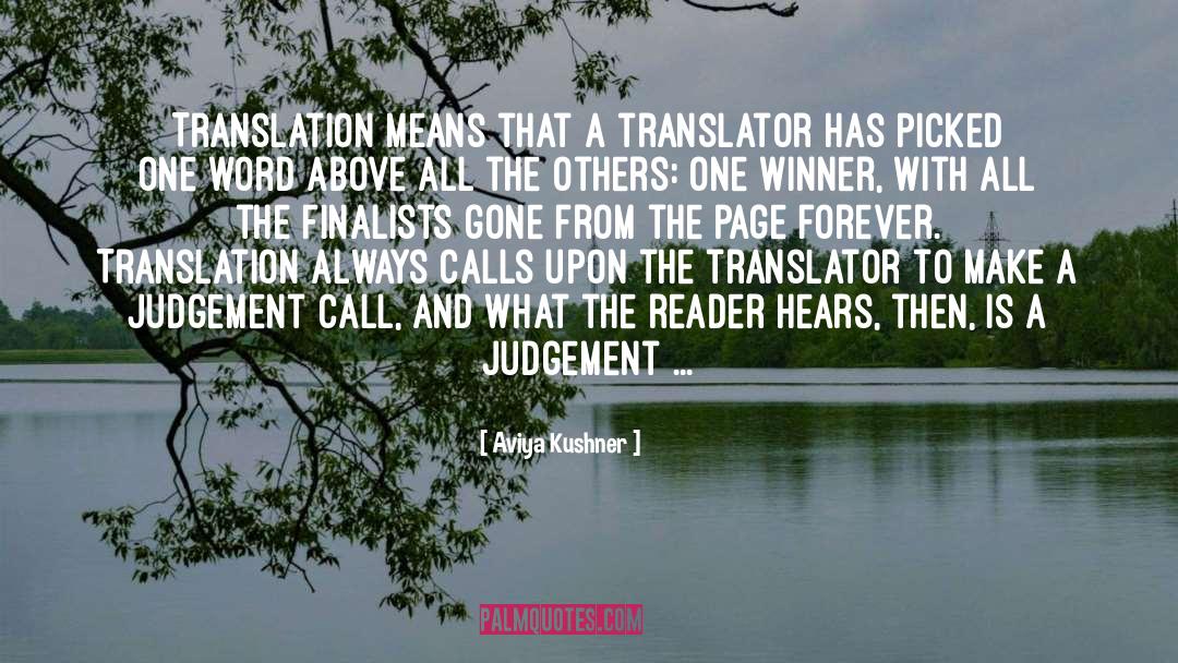 Vorrebbe Translation quotes by Aviya Kushner