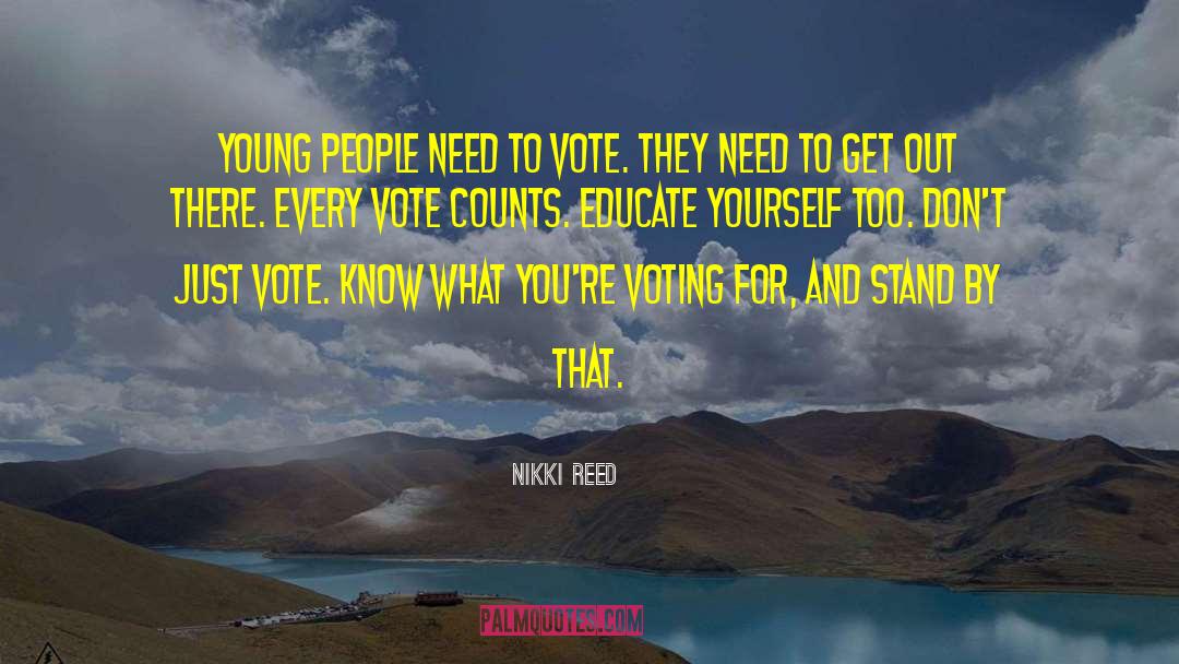 Vote Of Thanks With quotes by Nikki Reed